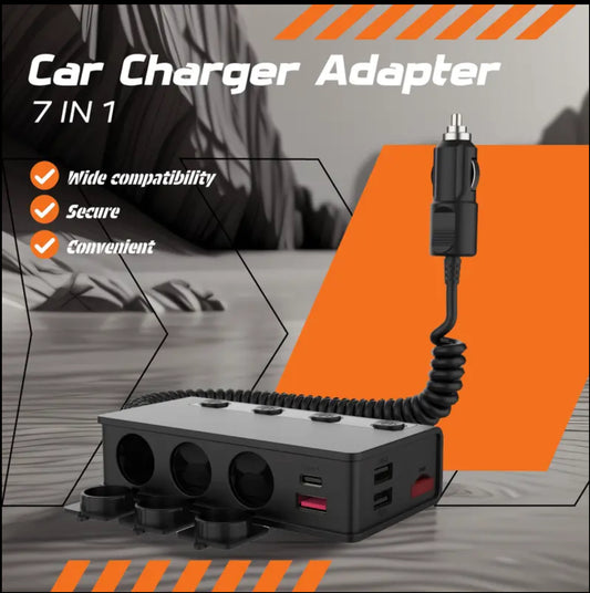 7-in-1 Car Charger Adapter