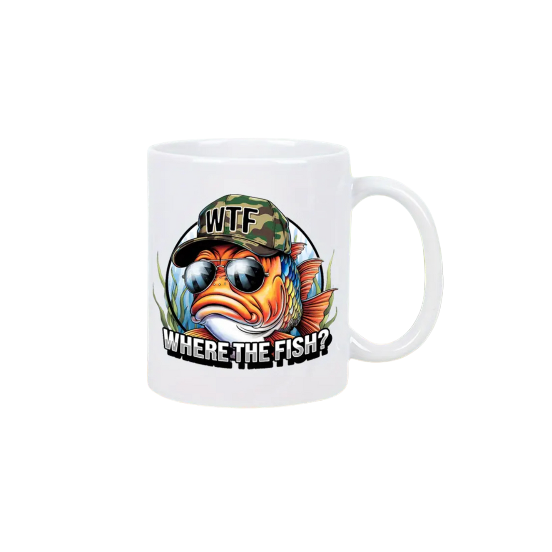 WTF Where’s the Fish - Coffee Mug