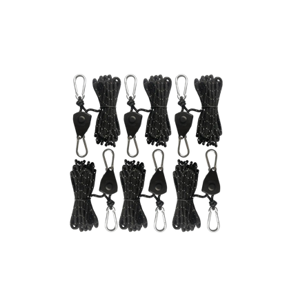 6-Piece Camping Rope (Metal Pulley)