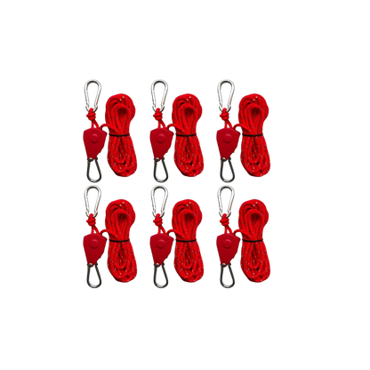 6-Piece Camping Rope (Metal Pulley)