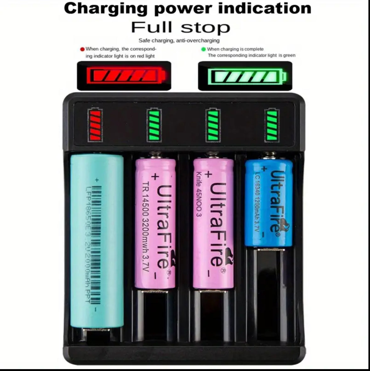 USB-C Type Adjustable Penlight Battery Charger