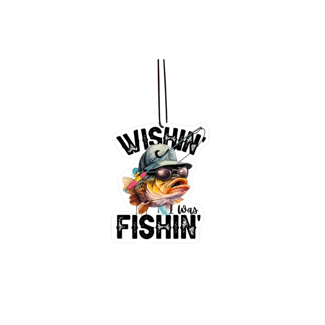 Wishin I Was Fishin Car Freshner